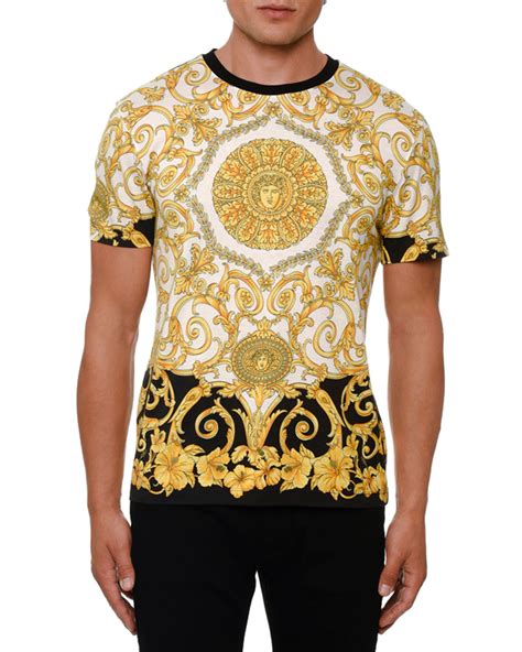 versace grey shirt|versace graphic t shirts.